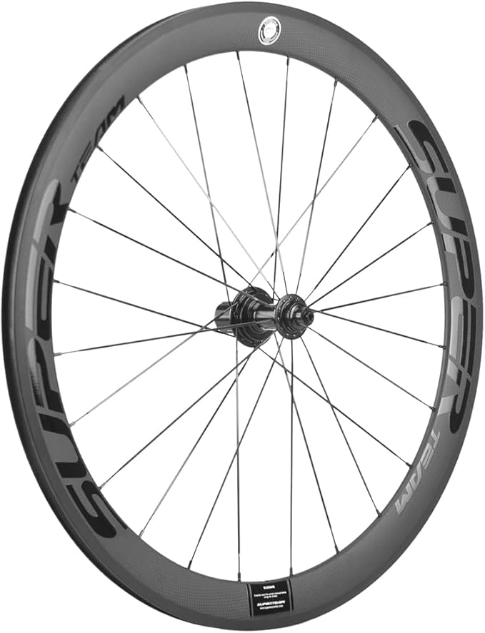 Superteam Carbon Fiber Road Bike Wheels 700C Clincher Wheelset 50mm Matte 23 Width
