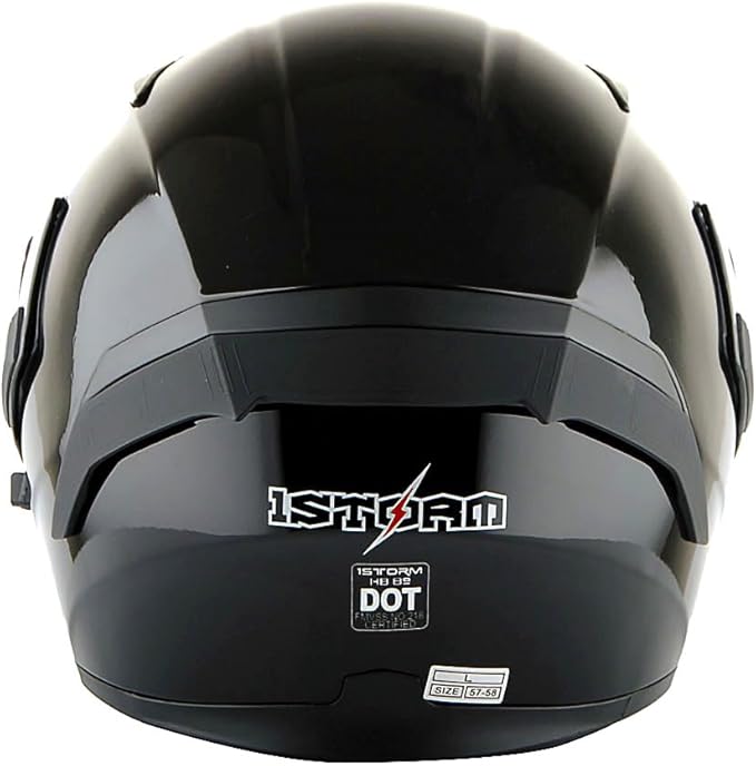 1Storm Motorcycle Modular Full Face Helmet Flip up Dual Visor Sun Shield: HB89
