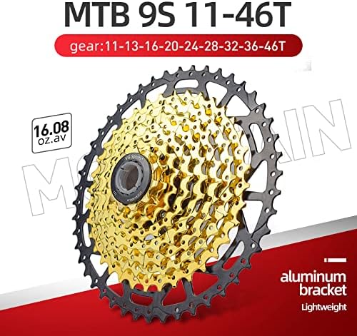 VG SPORTS 8/9/10/11/12 Speed Ultra-Light Bike Cassette for Mountain Bike 11-40T/11-42T/11-46T/11-50T/11-52T MTB Cassette Lightweight Aluminum Bracket Cassette