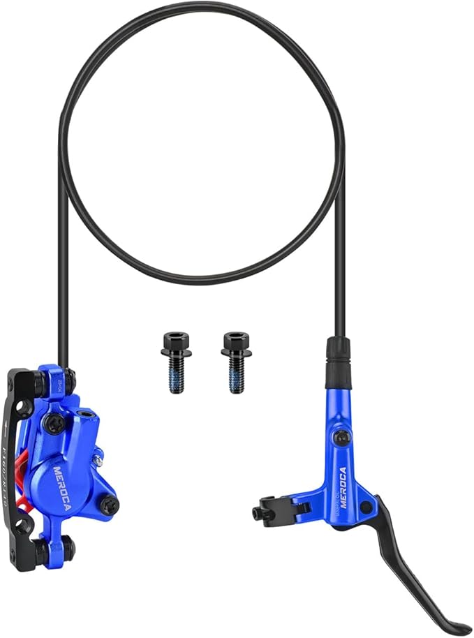 MEROCA M800 Mountain Bike Hydraulic Disc Brakes Hydraulic Bike Brakes Front 800mm and Rear 1400mm with PM Adapter for 160mm Rotor