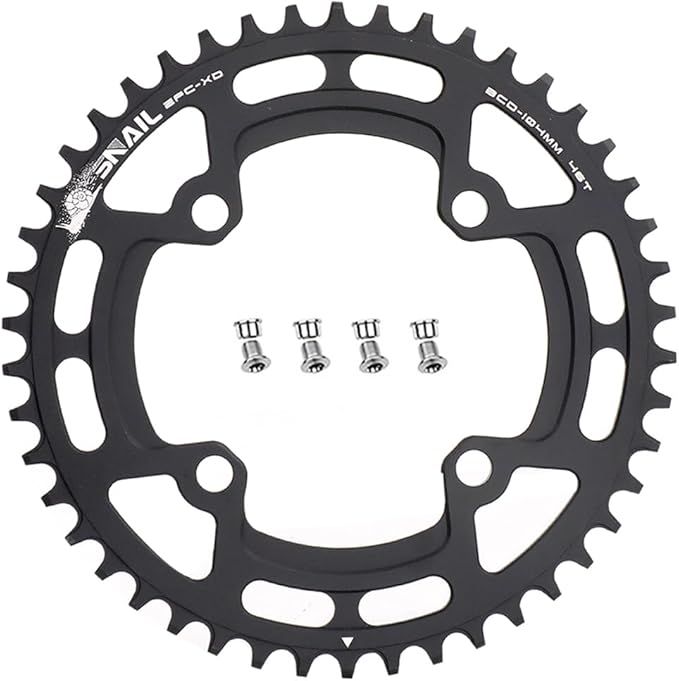 CYSKY 104 BCD Chainring 30T to 52T Narrow Wide Chainring with Sprocket Bolts for 1x Set-up Road Bike Mountain Bike BMX MTB Gravel Ebike