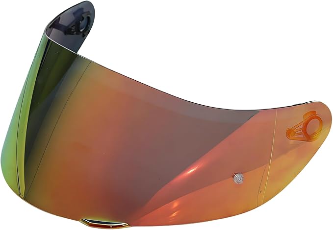 Motorcycle Helmet Visor for AGV K1 K1S K3SV K5 K5S, Anti-Scratch UV Protected Full Face Shield, High-Definition Tinted Mirror PC Lens, Day Riding (Smoke Revo Red)