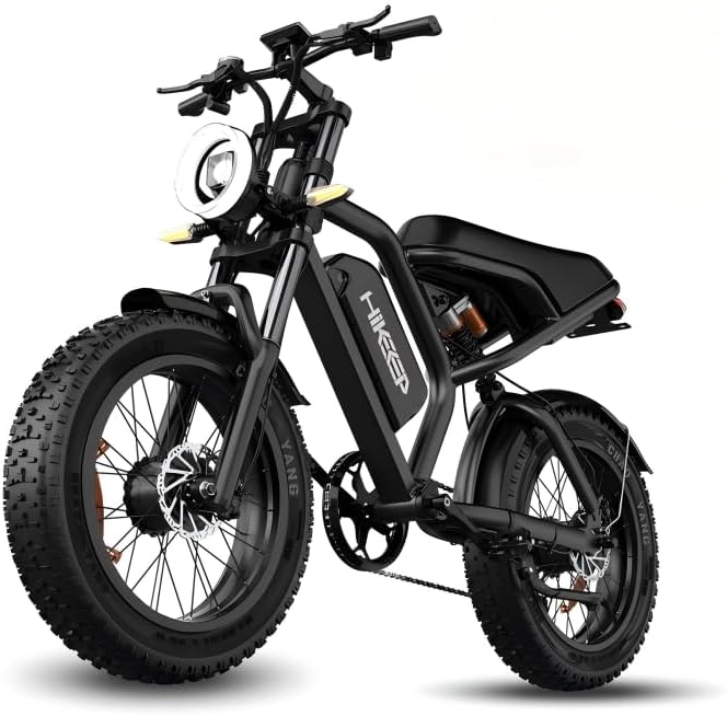 Electric Bike for Adults - 16/20 Inch Fat Tire Ebike, 750W/Peak 1500W Motor Ebike, 48V15.6AH Detachable Battery, 4 Riding Modes Electric Dirt Bike