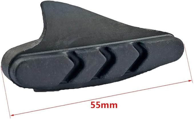 2 Pairs 55mm C Brake Blocks for Bicycle Brake Pads Set, Front and Rear Rubber Pads Compatible with Mountain Road Folding Bike