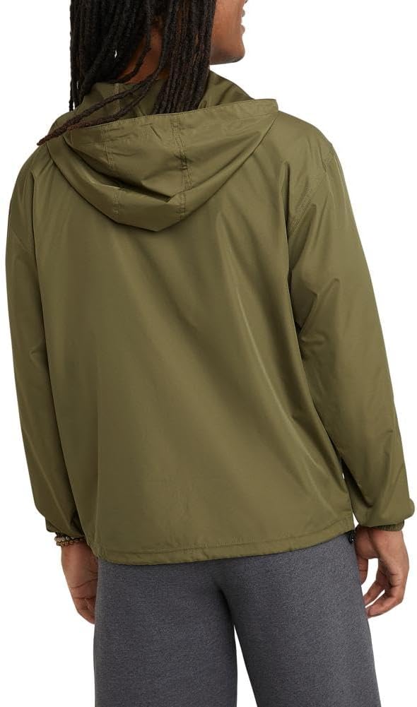 Champion Men's Jacket, Stadium Full-zip Jacket, Wind Resistant, Water Resistant Jacket for Men