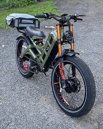 eAhora Romeo Pro 3 Electric Bike - [2026 Latest] 50MPH 5600W Dual Motor 60V 80AH 250Miles Long Range Ebike for Adults, 26" * 4.0 Fat Tire Fast Electric Mountain Bike Full Suspension Off-Road E-Bike