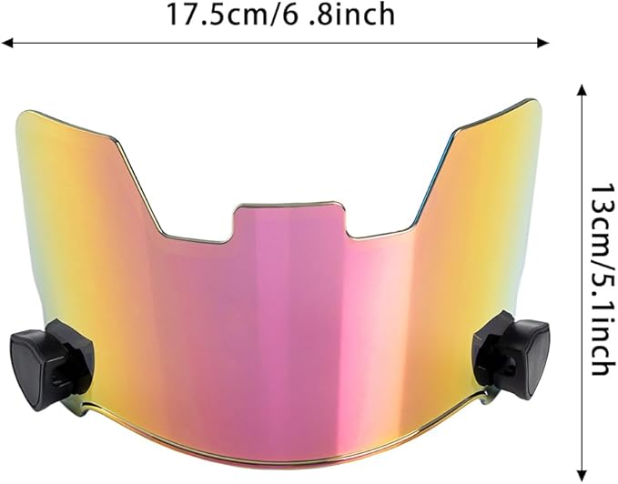 Football Visor Helmet Clear Visor, Scratch Resistant, UV Block, Anti-Fog, Anti-Cracking. Fits Youth and Adult Football Helmets.