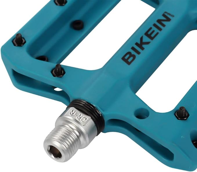 MTB Bike Pedal Nylon Fiber Non-Slip 9/16 Inch Bicycle Platform Flat Pedals for Road Mountain BMX Bike