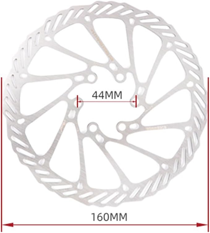 FukkeR 2-Piston Mountain Bikes Hydraulic Brake Set with 160mm Floating Disc Rotor and Caliper PM/is Adapter Right Front Road Bikes Aluminum Disc Brake 800mm for BMX XC