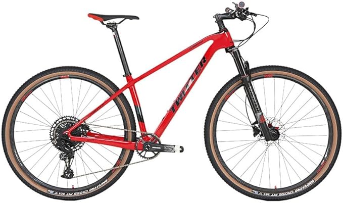 TUJISEK Mountain Bikes Frame Carbon Fiber 15''/17''/19'' Thru Axle 12 * 148mm Boost Mountain Bikes Frame Disc Brake XC Frame Internal Routing for 27.5 29er Wheels