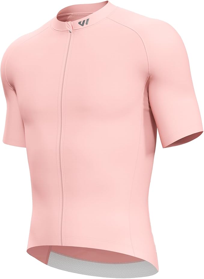 Lo.gas Cycling Jersey Men Short Sleeve, Road Bike Jerseys Full Zipper with Pockets, Bicycle Clothing Breathable Quick Dry