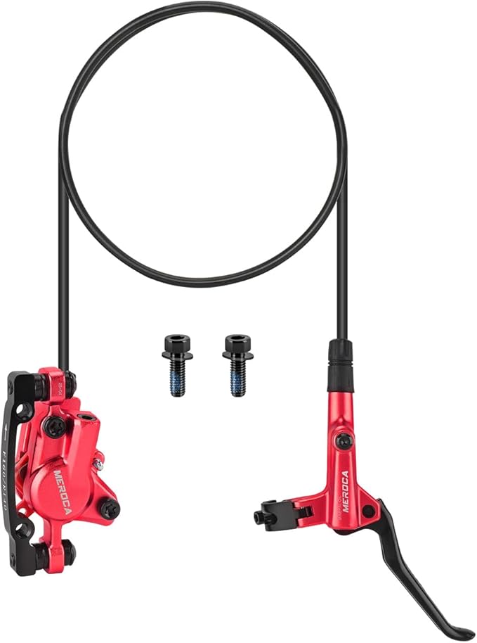 MEROCA M800 Mountain Bike Hydraulic Disc Brakes Hydraulic Bike Brakes Front 800mm and Rear 1400mm with PM Adapter for 160mm Rotor