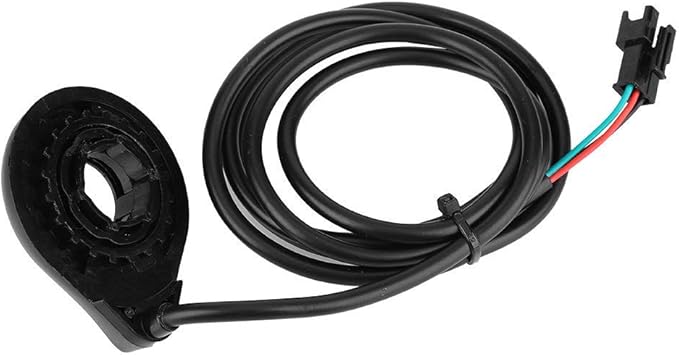 12 Magnets Electric Bicycle Pedal Assist Sensor, ABS Hall Speed Sensor with 1m/3.3ft Line for E Bike Pedal Assist Drive System