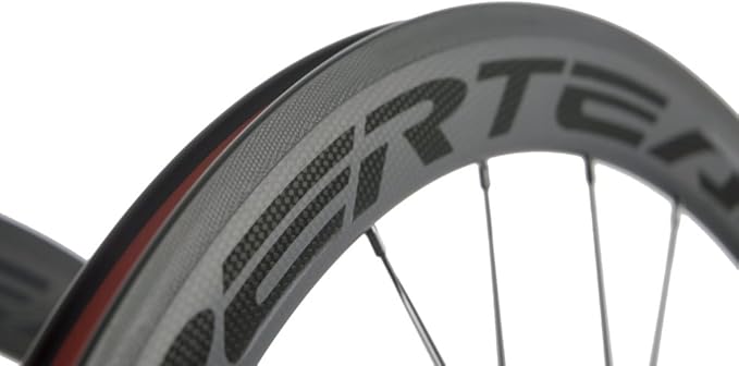 Superteam Carbon Fiber Road Bike Wheels 700C Clincher Wheelset 50mm Matte 23 Width
