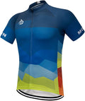 MOXILYN Men's Cycling Jersey Full Zip Riding Clothing Mountain Bike Tops Quick Dry - Bike Shirts