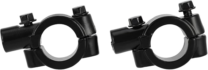 Motorcycle Rear View Side Mirrors Round Foldable Mirror 10mm Bolt 7/8" Handlebar Mount Universal for Adventure Street Dirt Bike Motorbike ATV UTV Scooter Moped Snowmobile Quad Black