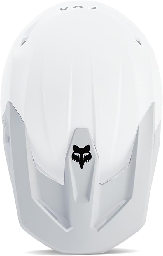 Fox Racing V1 Helmet Motocross Dirt Bike Visor, Matte White, X-Large/XX-Large