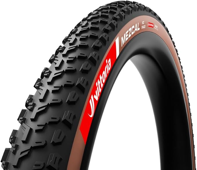 Vittoria Mezcal XC Race Tubeless Ready Mountain Bike Tire - Fast Rolling XC MTB Tire for Mixed Terrain