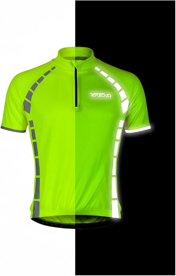 ReflecToes Reflective Cycling Jersey Full Sleeve for Men & Women – Breathable Bike Shirt