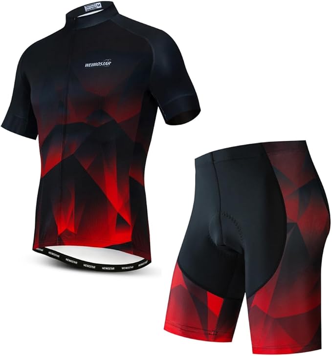 Cycling Jersey Men Set Road Short Sleeve Quick Dry Bike Padded Cycling Clothing Suit Bicycle Wear Summer