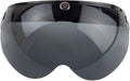 VCOROS Universal Motorcycle Retro Pilot-Style Standard 3 Snap-Button Visor Flip Up Down Open Face Helmet Half Face Shield(Black)