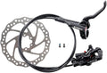 MTB Hydraulic Disc Brakes Set Left Front 800mm Right Rear 1400mm with 160mm Rotors,Aluminum Oil Pressure Calipers Levers for Mountain bike E-Bike Fat Bike Road Bike
