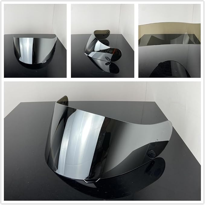HJ-09 Helmet Visor Replacement,Tinted Motorcycle Helmet Face Shield Sunshield UV Protection for HJC CL-15 CL-17 CL-16 CL-SP AC-12 FS-10 CS-R1 IS-16 CS-R2 (Silver)