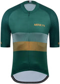 MOXILYN Men's Cycling Jersey Short Sleeve with 4 Pockets Moisture Wicking Breathable Quick Dry MTB Biking Shirt