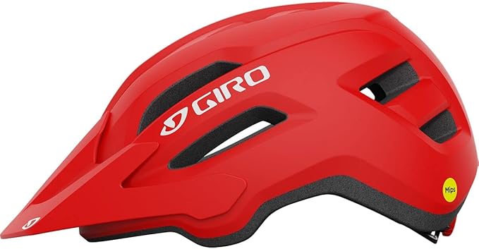Giro Fixture II MIPS Mountain Bike Helmet for Men, Women, Kids, and Adults – Matte Trim Red, Universal Adult (54–61 cm)