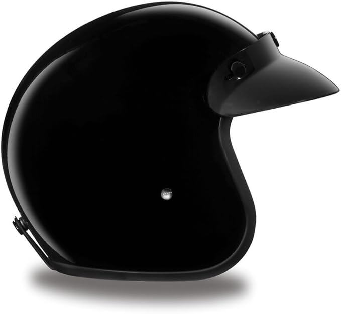 Daytona Helmets Retro 3/4 Open Face Motorcycle Helmet - Vintage Style, DOT Approved Helmet for Men & Women, Lightweight, Adjustable Fit, Removable Visor - Bike, Moped, Chopper, Scooter Helmet