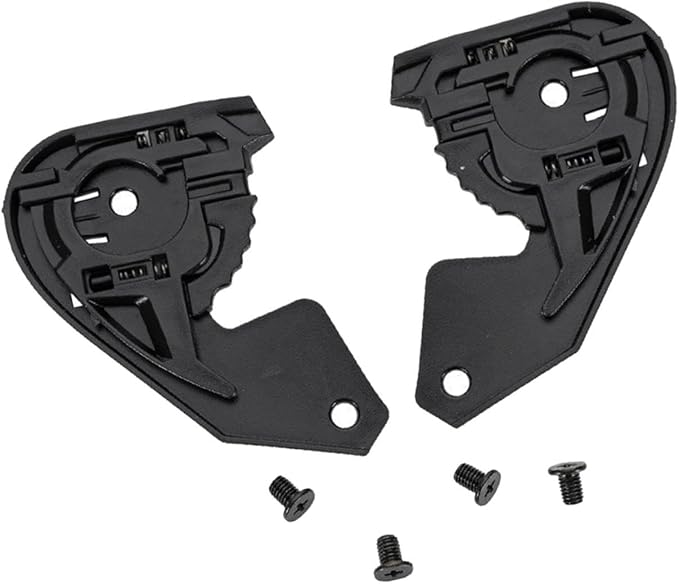 1 Piece FJMQHU Helmet Base Plate Replacement, Black PP Material Motorbike Helmet Visors Base for Stable Lens Fixing