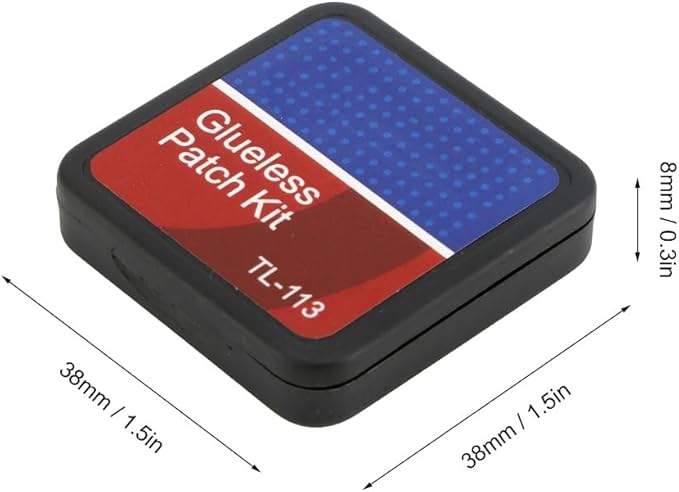 Bike Tire Repair Kit, Inner Tube Bike Patch Glueless Self Adhesive Patches,Rasp for Road and Mountain Bikes