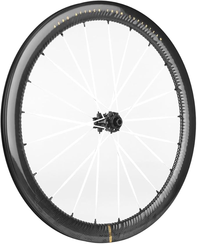 SUPERTEAM S-All Carbon EVO Road Bike Wheelset 36T Ratchet SystemDisc Brake Tubeless 700c 50mm Depth 28mm Width Center Lock Thru Axle, White Carbon Spoke Ultralight 1425g