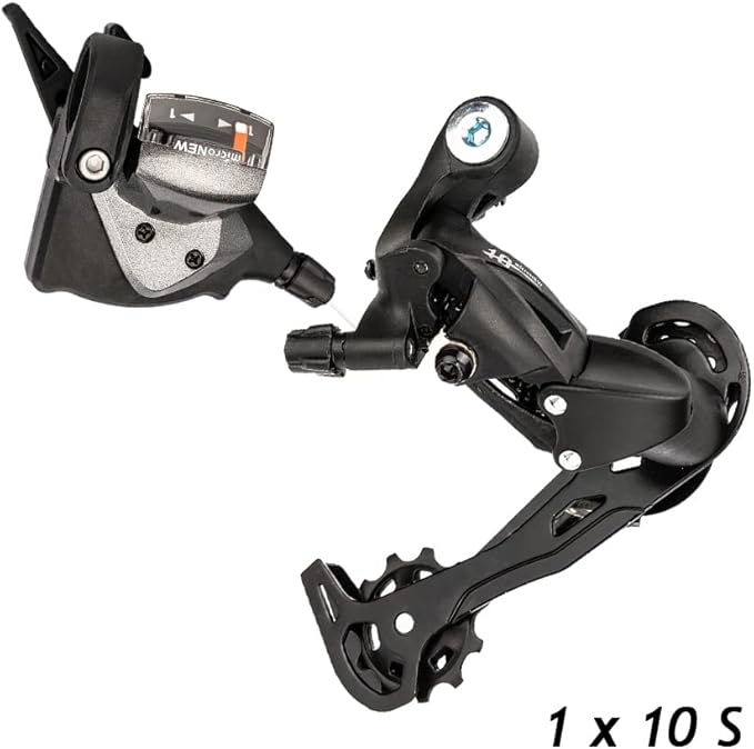 Bicycle Transmission kit,1x10 Speed MTB Derailleurs Shifter Groupset Bike Crankset 11-50T Cassette Flywheel 10 Speed Chain for MTB Mountain Bike
