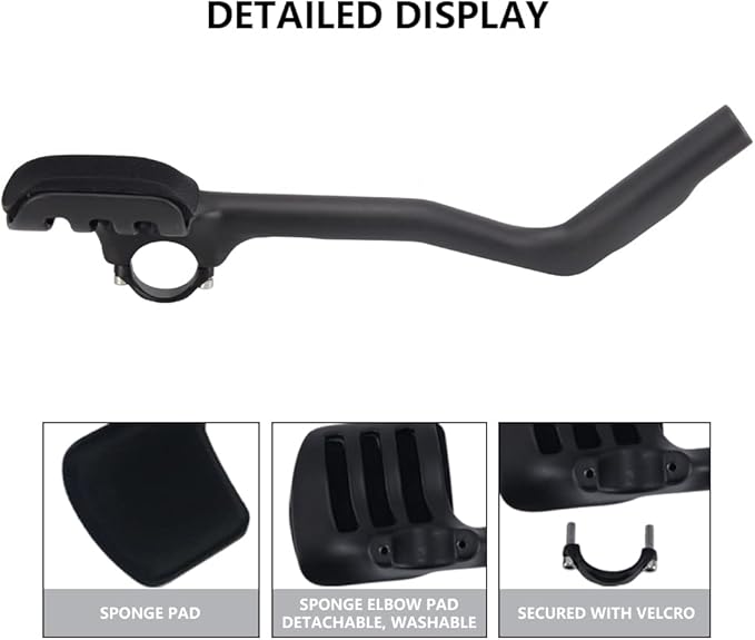 Carbon Fiber aero bars for road bike aero bars TT Arm Rest 40° bullhorn aerobar and triathlon aerobars Extender 360mm UD Matte Bicycle clip on earo bars 31.8 bike resting handle bars