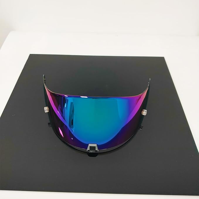 T520 Motorcycle Helmet Visor Replacement Compatible with Scorpion EXO T520/R1 Air/ST1400 UV Protection Anti-Scratch (Rainbow-For Day)