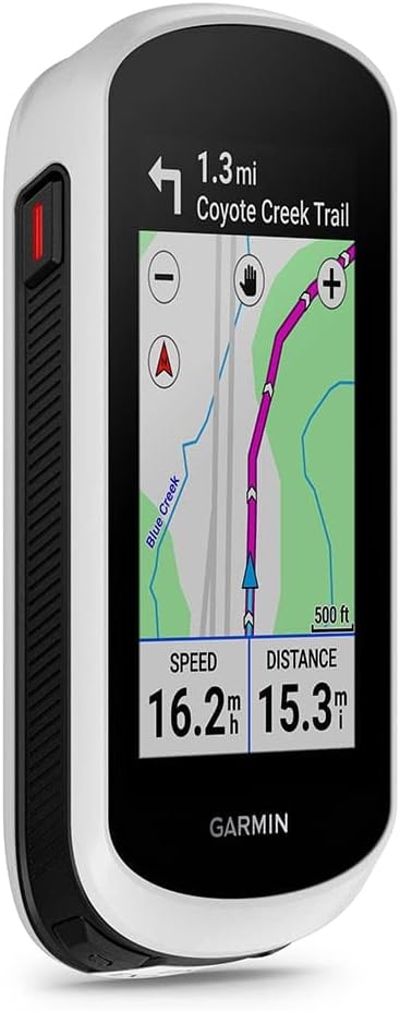 Garmin Edge Explore 2 (Power Mount) Bicycle Computer - Touchscreen & Easy to Use Cycling GPS, Maps & Traffic - Gift Box with PlayBetter Silicone Case (White), Tempered Screens, Adapter, & Case
