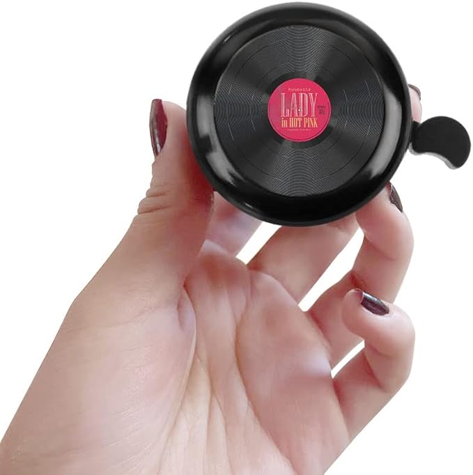 WIRESTER Black Aluminum Round Bike Bell, Classic Ring Bicycle Bell, Bike Accessories Bell Ring for Adults Kids Girls Boys