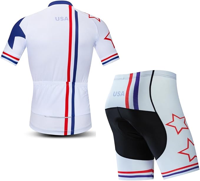 Cycling Jersey Men Set Road Short Sleeve Quick Dry Bike Padded Cycling Clothing Suit Bicycle Wear Summer