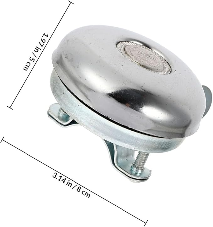 Housoutil Vintage Bike Bells 58mm Iron Retro Bicycle Horns 4pcs for Road and Mountain Bikes Handlebar Accessories with Loud Ring for Adult Cycling