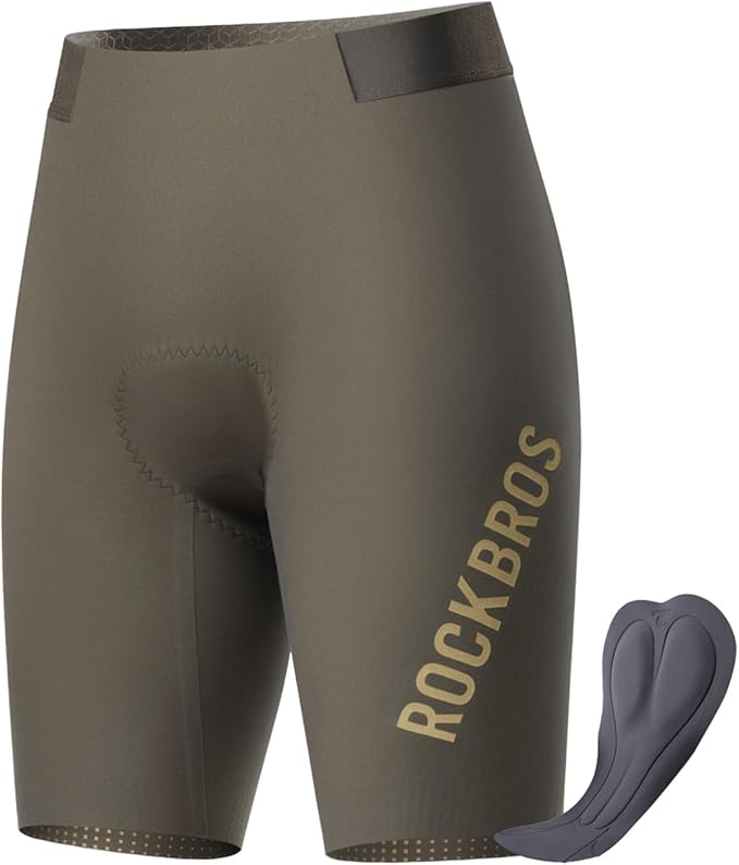 ROCKBROS Men’s Bike Shorts with Padded Cycling Road Biking Riding Breathable Shorts Tight for Men