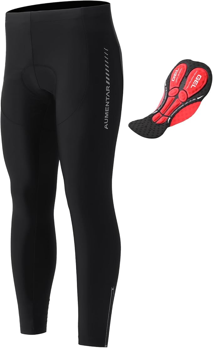 Men's Cycling Shorts, Padded Bicycle Riding Pants Bike Shorts Biking Clothes Cycle Wear Tights
