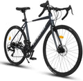 A28320R 700Cx28 Road Bike, 16-Speed Outdoor Bike Disc Brakes, Light Weight Aluminum Frame,Racing Bike City Commuting Road Bicycle for Men Women Ideal for High-Intensity Riding