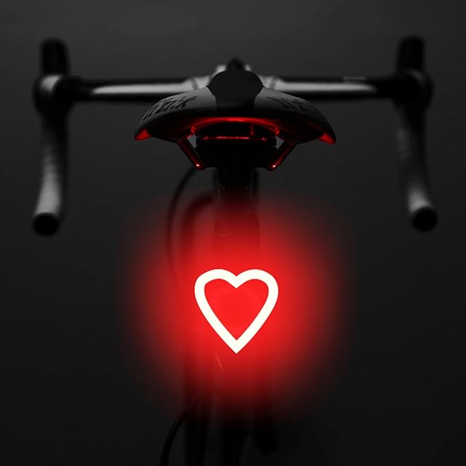 Bike Tail Light LED Rechargeable Rear Bicycle Light for Night Riding Cycling Bright Back Mountain Bike Ebike Accessories Waterproof Safety Warning Light for Adult Kids