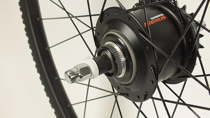 700C Nexus 8 Speed Internal Hub SG-6001-8R Disc or Rim Brake Wheels & Shifter with 42mm Tires and Tubes!