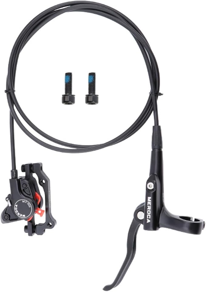 FukkeR Mountain Bikes Hydraulic Disc Brake Kit Left Rear 1400mm Aluminum Alloy Bicycles Brakes with is/PM Adapter for Road Bicycles BMX XC Trail E-Bikes Fat Bikes