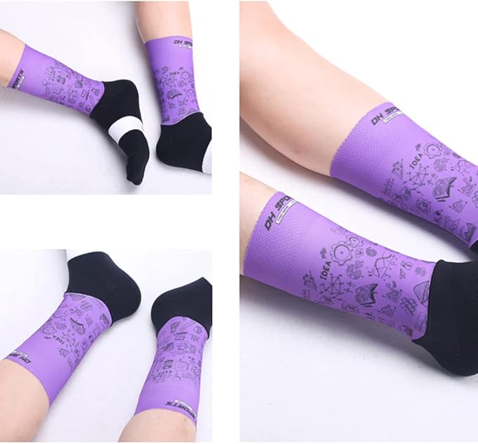 Cycling Socks Pro Mens Womens Riding Socks Bicycle Bike Sport Ankle Athletic Socks XC MTB BMX White Yellow Blue Green Red