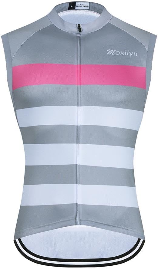 MOXILYN Men's Cycling Jersey Sleeveless Vests Bike Tank Quick Dry Bicycle Shirts Breathable Riding Clothing Top