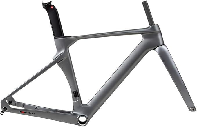 Carbon Road Bike Frameset 700C Disc Brake Racing Bike Frame Thru Axle 12 * 100/12 * 142mm Breaking Wind Frame 43.5/46/48/50/52/54/56CM Internal Routing
