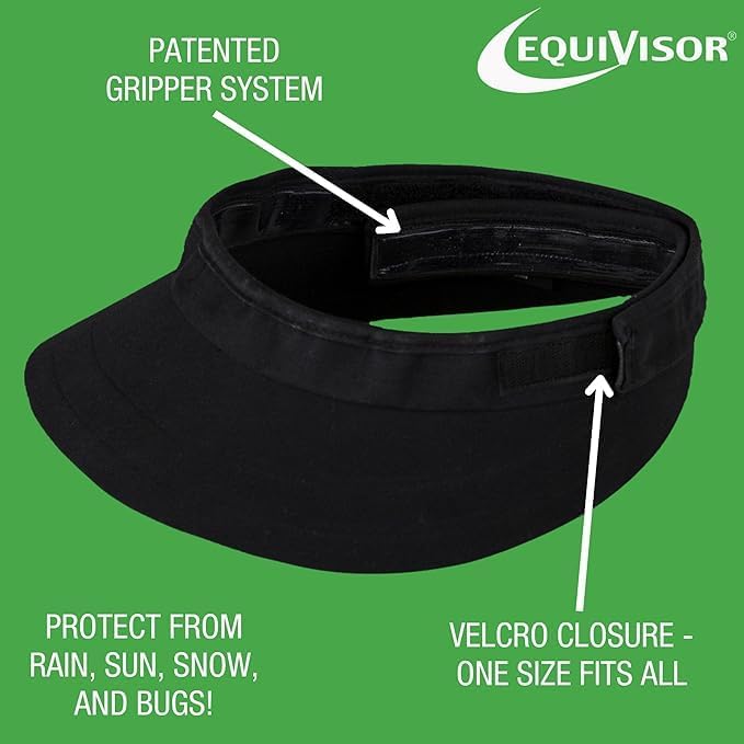 Original 3” Shorty Sun Visor | Helmet Sun Visor with Gripper | One Size Fits All | Mens and Womens Visor Hat